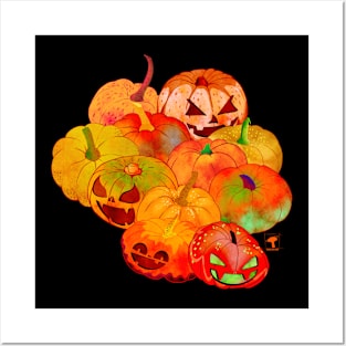 Halloween pumpkin patch Posters and Art